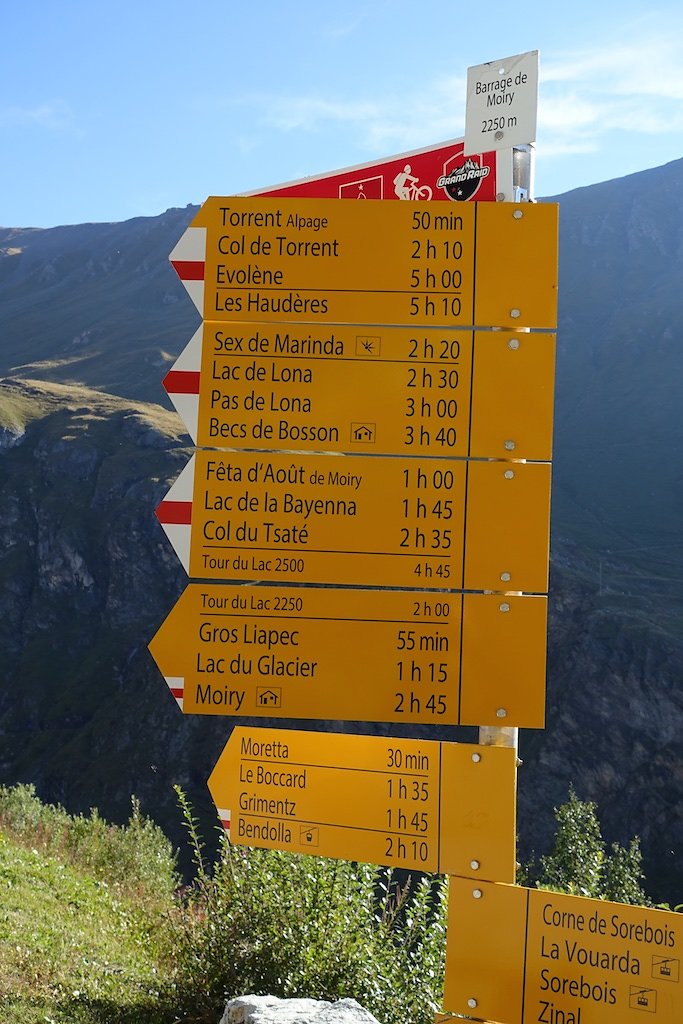 Barrage de Moiry, Lac des Autannes, Col de Torrent (12.09.2015)