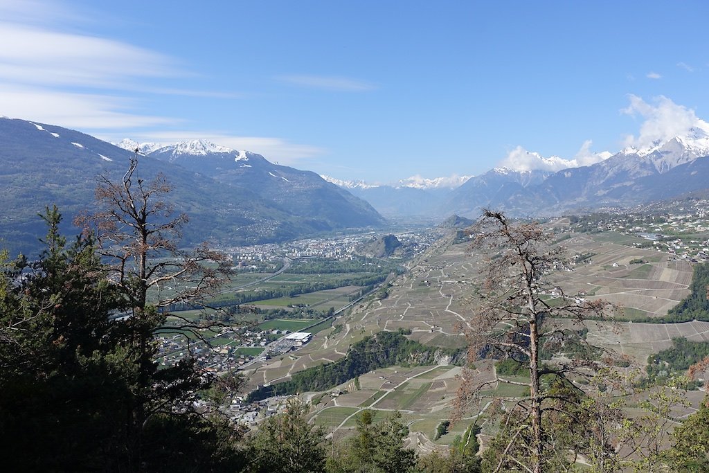 Les Planisses (St-Léonard), Christ-Roi, Lens, Bisse de Sillonin (17.04.2017)