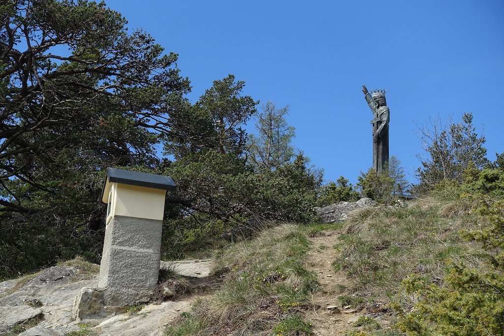 Les Planisses (St-Léonard), Christ-Roi, Lens, Bisse de Sillonin (17.04.2017)