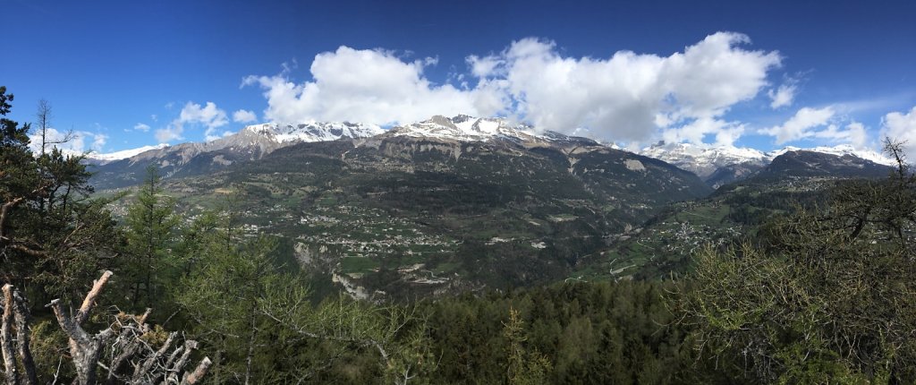 Les Planisses (St-Léonard), Christ-Roi, Lens, Bisse de Sillonin (17.04.2017)