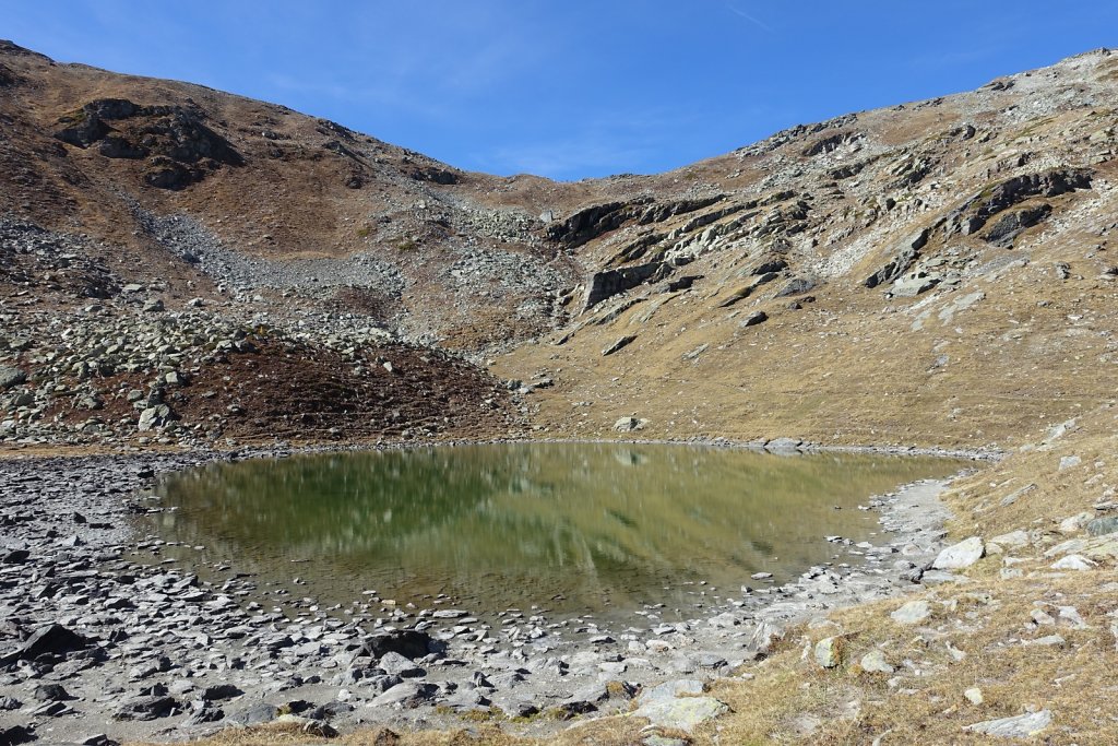 Chandolin, Pas de l'Illsee, Waschsee, Illsee, Lac noir, Illpass, La Grande Remointse, Chandolin (07.10.2017)