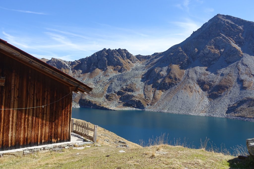 Chandolin, Pas de l'Illsee, Waschsee, Illsee, Lac noir, Illpass, La Grande Remointse, Chandolin (07.10.2017)