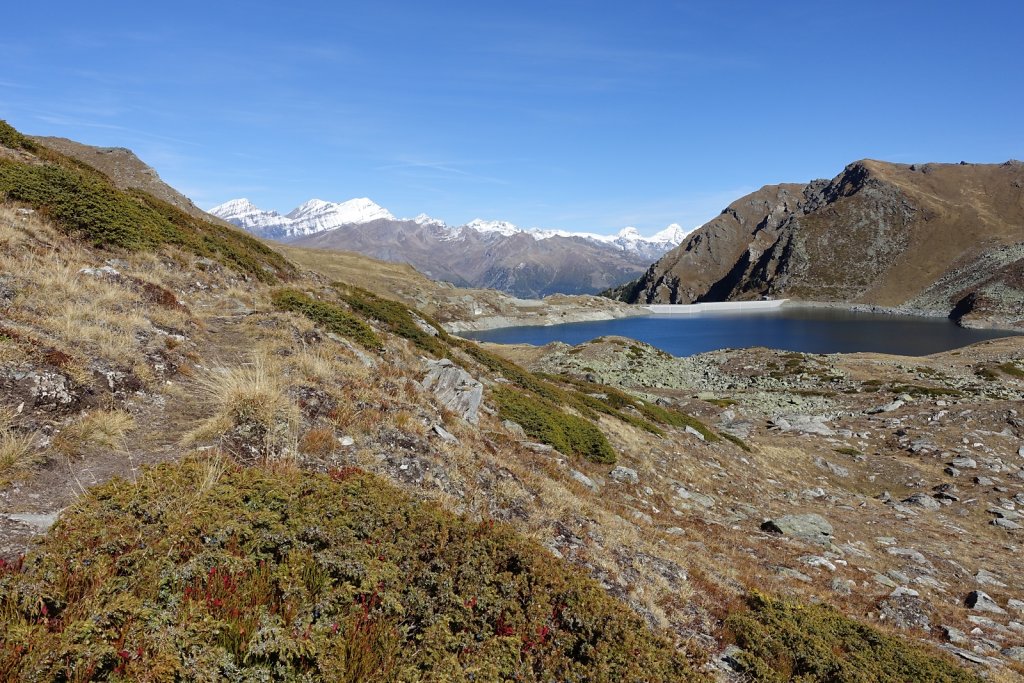 Chandolin, Pas de l'Illsee, Waschsee, Illsee, Lac noir, Illpass, La Grande Remointse, Chandolin (07.10.2017)