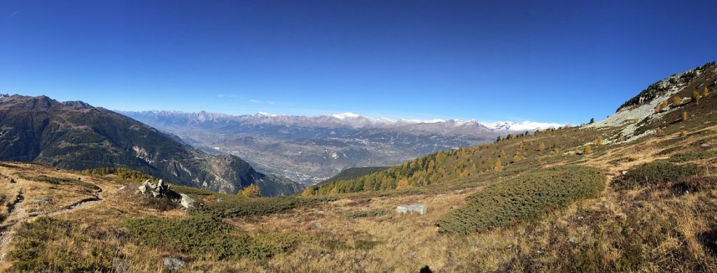 Chandolin, Pas de l'Illsee, Waschsee, Illsee, Lac noir, Illpass, La Grande Remointse, Chandolin (07.10.2017)