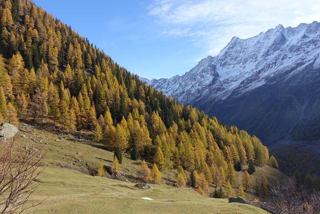 Blatten, Tellialp, Schwarzsee, Fafleralp, Eisten (28.10.2017)