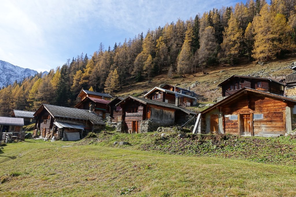 Blatten, Tellialp, Schwarzsee, Fafleralp, Eisten (28.10.2017)