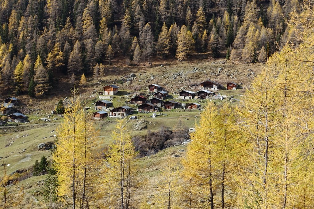 Blatten, Tellialp, Schwarzsee, Fafleralp, Eisten (28.10.2017)