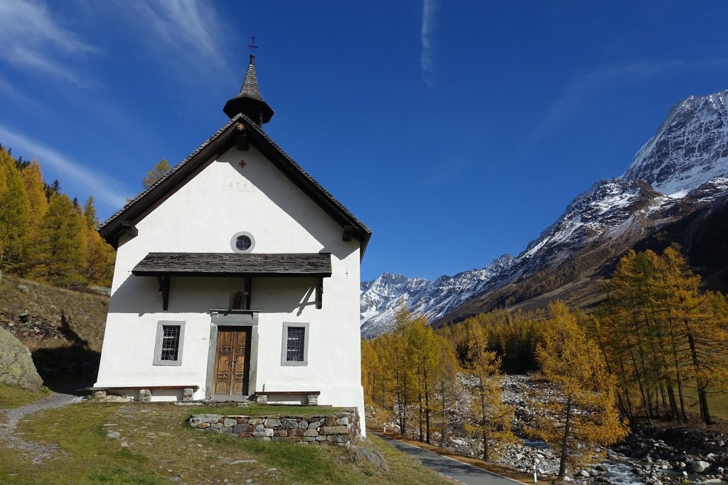 Blatten, Tellialp, Schwarzsee, Fafleralp, Eisten (28.10.2017)