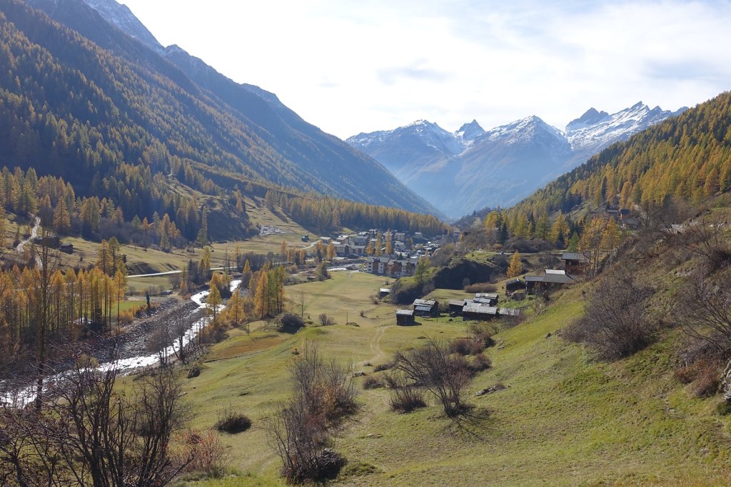 Blatten, Tellialp, Schwarzsee, Fafleralp, Eisten (28.10.2017)