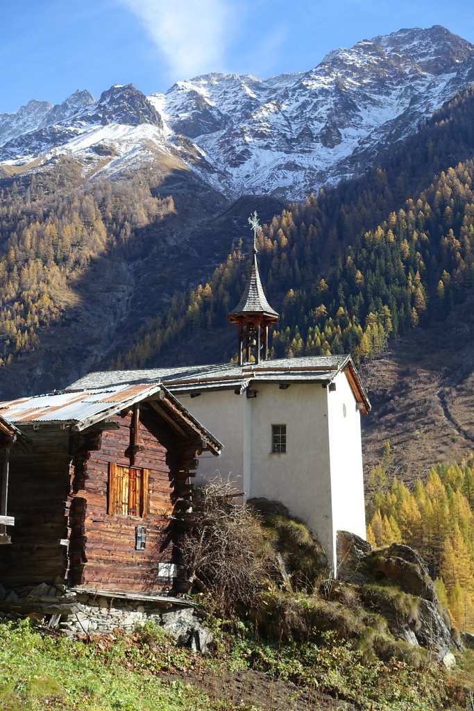 Blatten, Tellialp, Schwarzsee, Fafleralp, Eisten (28.10.2017)