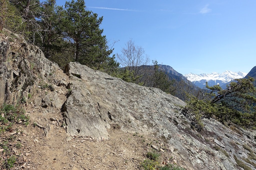 Martigny-Croix, Les Ecoteaux, Chemin-Dessus, Haut de Bovernier, Martigny-Croix (21.04.2018)