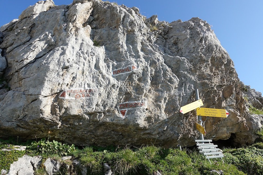 Les Rousses, Zeuzier, Lac de Ténéhé, Col des Eaux Froides, Cabane des Audannes (22.08.2018)