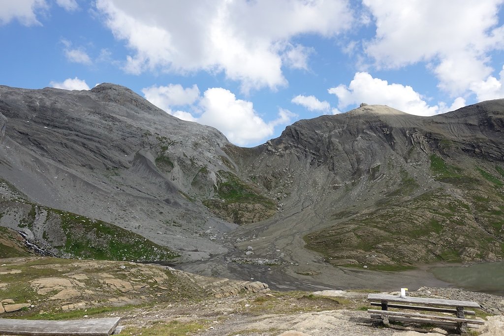 Les Rousses, Zeuzier, Lac de Ténéhé, Col des Eaux Froides, Cabane des Audannes (22.08.2018)