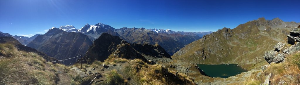 Fionnay, Ecurie du Crêt, Col de Sarshlau, Le Dâ, Col du Bec d'Aigle, Louvie (26.09.2018)