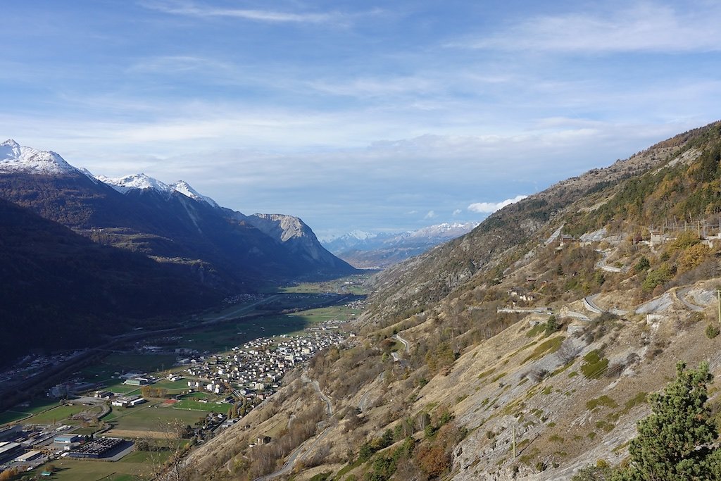 Rampe sud du Lötschberg: Hohtenn à Ausserberg (10.11.2018)