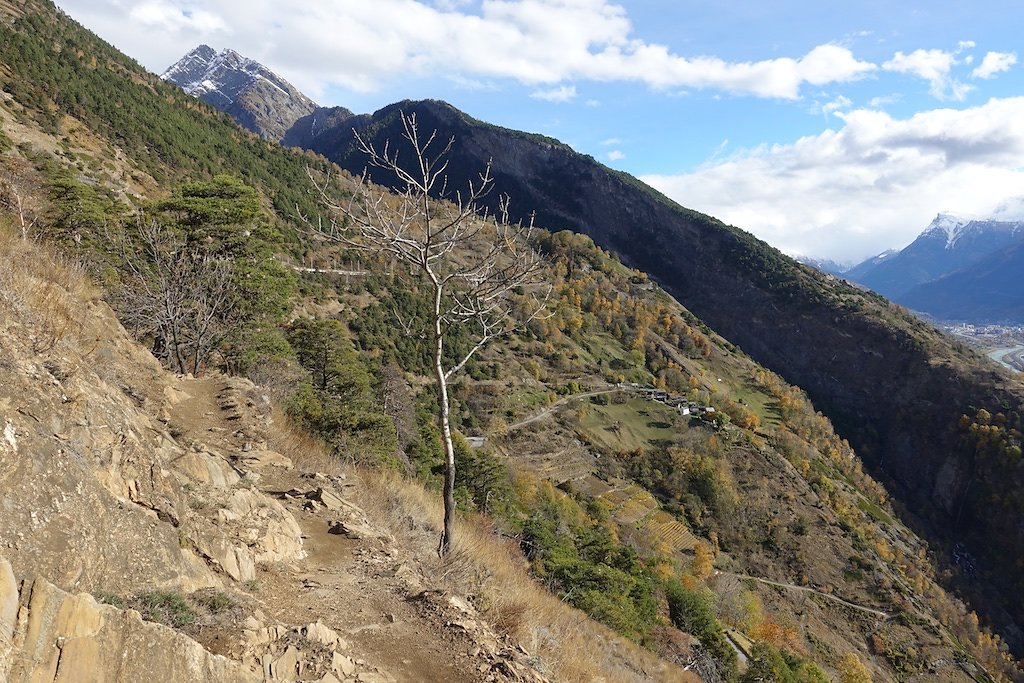 Rampe sud du Lötschberg: Hohtenn à Ausserberg (10.11.2018)