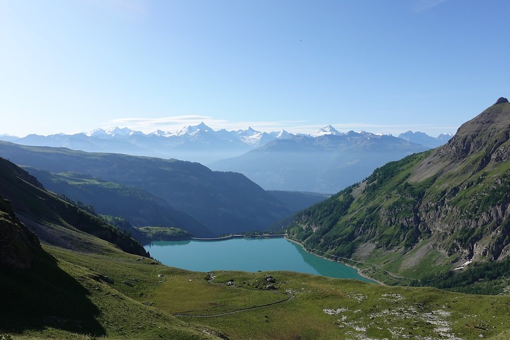 Barrage de Zeuzier, Plan des Roses, Col du Rawil, Wildstrubelhütte, Plaine Morte (04.08.2019)