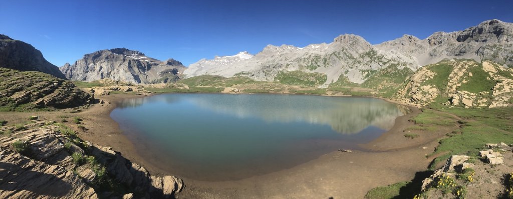 Barrage de Zeuzier, Plan des Roses, Col du Rawil, Wildstrubelhütte, Plaine Morte (04.08.2019)