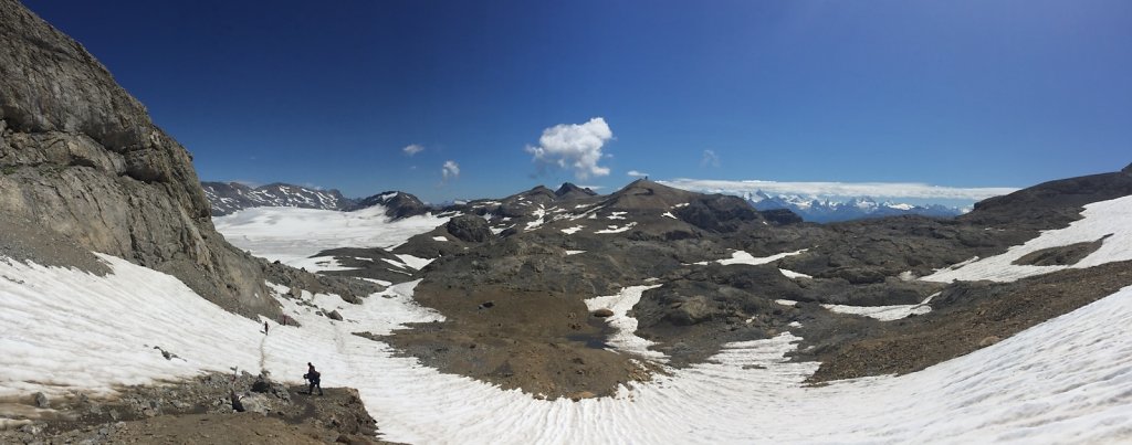 Barrage de Zeuzier, Plan des Roses, Col du Rawil, Wildstrubelhütte, Plaine Morte (04.08.2019)
