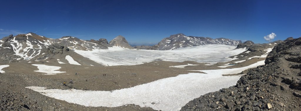 Barrage de Zeuzier, Plan des Roses, Col du Rawil, Wildstrubelhütte, Plaine Morte (04.08.2019)