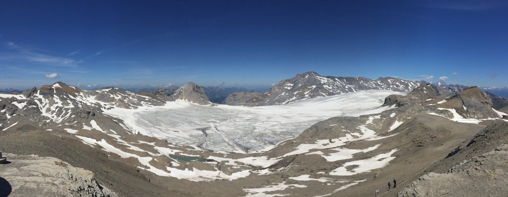 Barrage de Zeuzier, Plan des Roses, Col du Rawil, Wildstrubelhütte, Plaine Morte (04.08.2019)