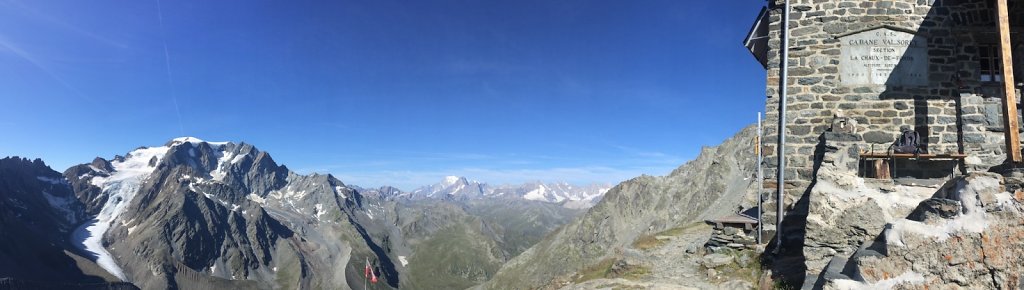 Cordonna, Cabane de Valsorey, Cabane du Vélan (16.08.2019)