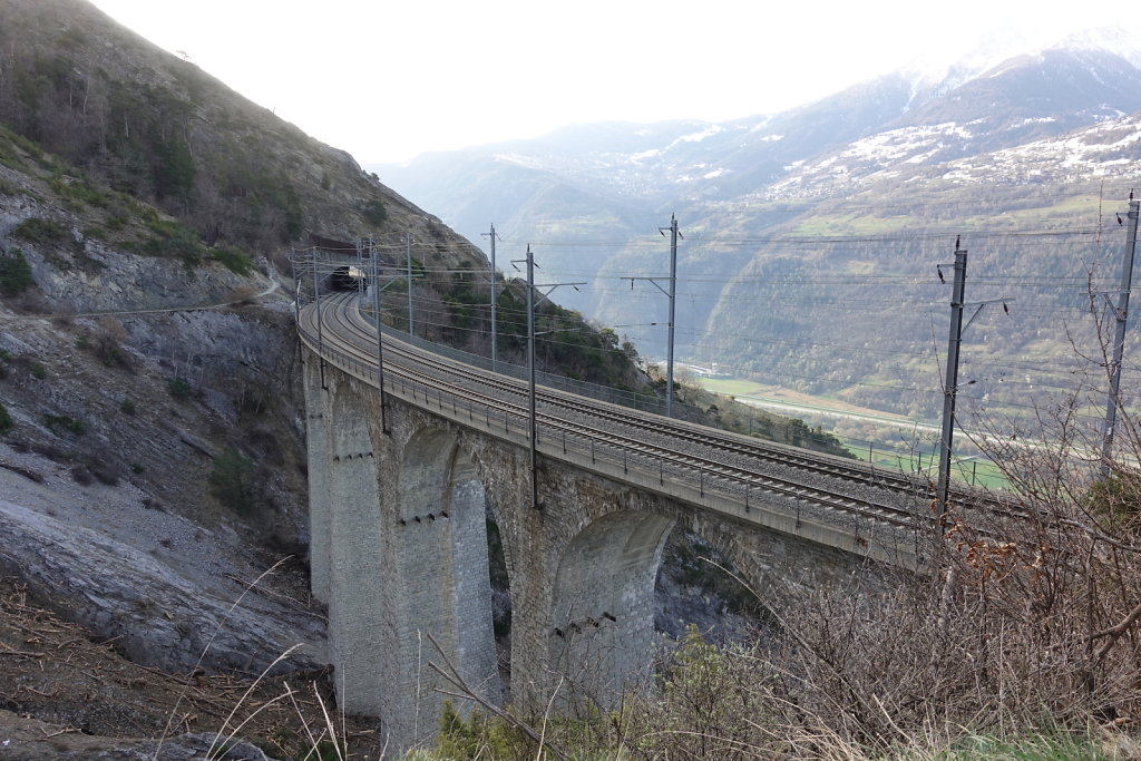 Rampe sud du Lötschberg: Hohtenn - Ausserberg (02.04.2021)