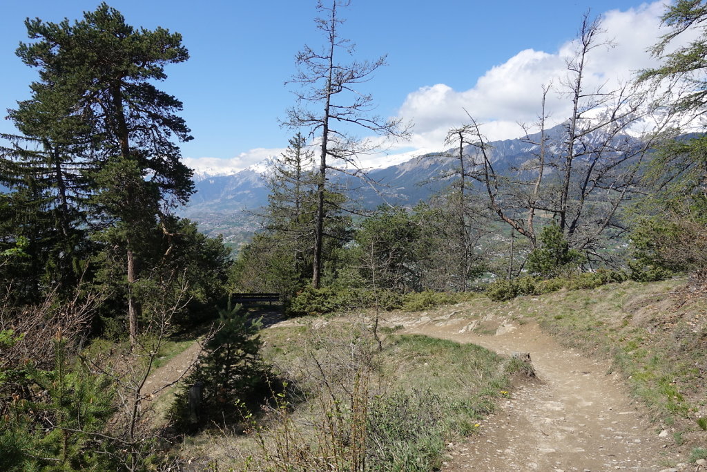 Les Planisses, Bisse du Sillonin, Icogne, Lens, Christ-Roi, Grand Bisse de Lens, Chelin, Bisse du Sillonin (03.05.2021)