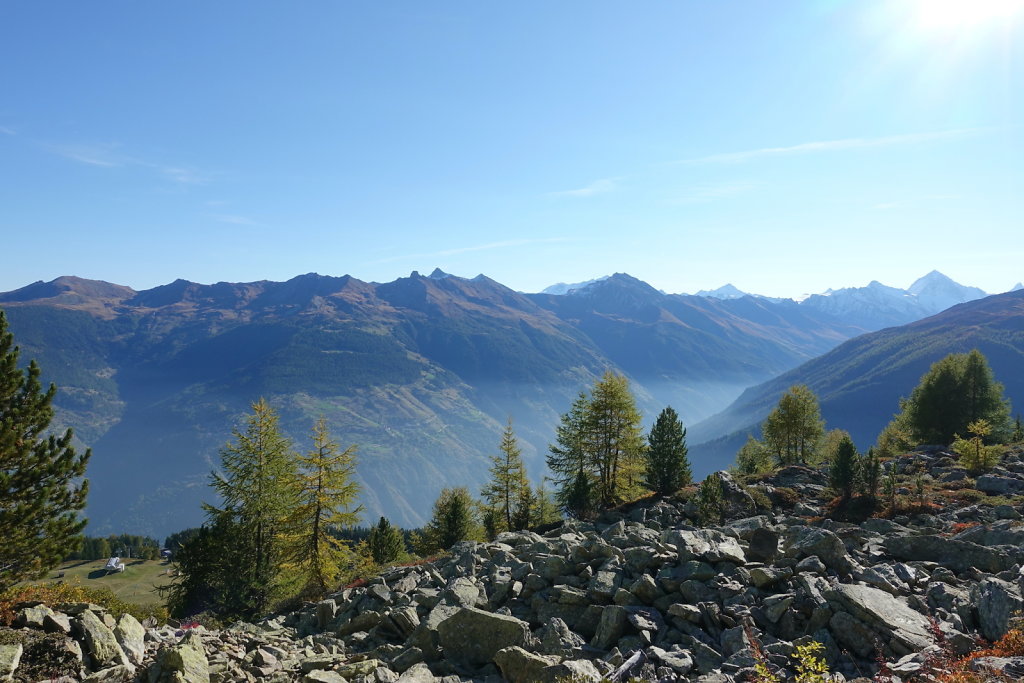 Chemin des crêtes, Thyon 2000, Mont Rouge, Mont Loéré, Crepon Blanc (11.10.2021)