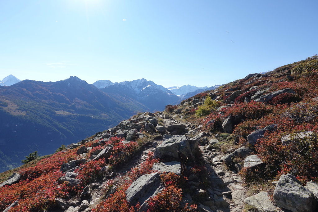 Chemin des crêtes, Thyon 2000, Mont Rouge, Mont Loéré, Crepon Blanc (11.10.2021)