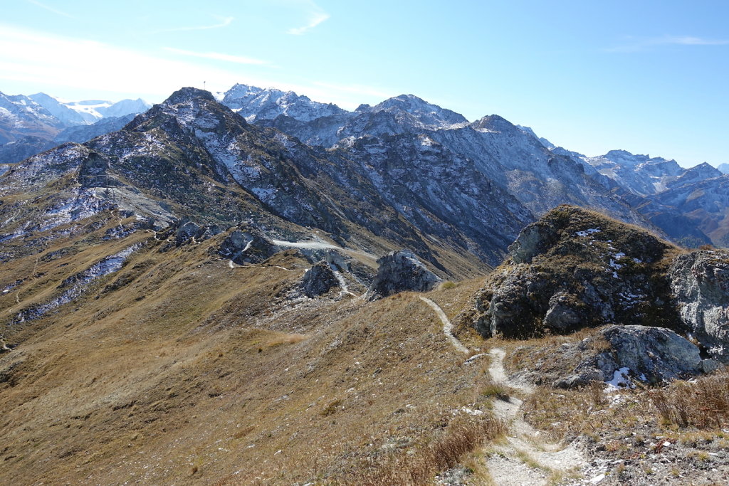 Chemin des crêtes, Thyon 2000, Mont Rouge, Mont Loéré, Crepon Blanc (11.10.2021)