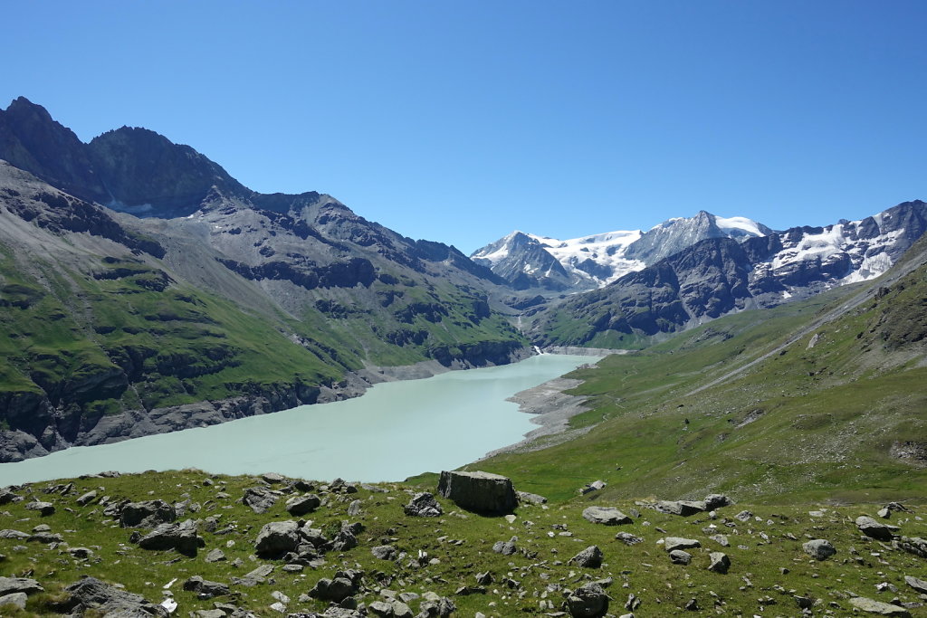 Grande-Dixence, La Barma, Col des Roux, Cabane de Prafleuri (02.07.2022)