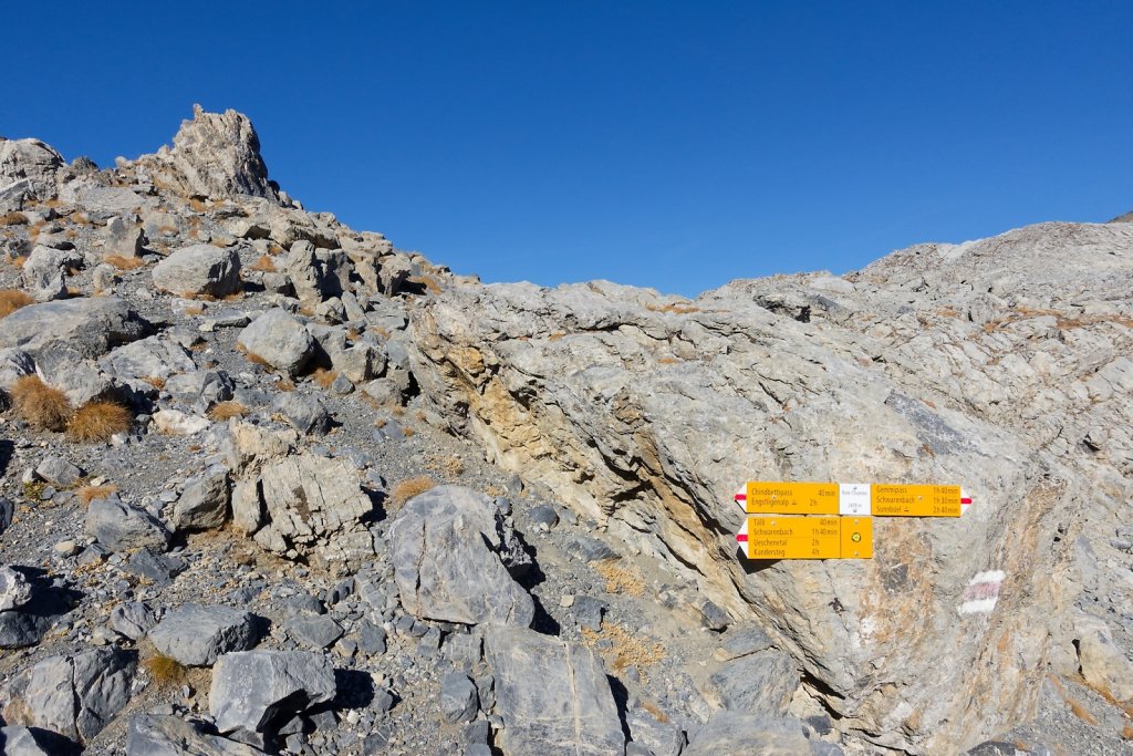 Rote Totz Lücke, Gemmipass (31.10.2024)